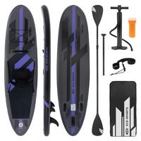 STAND UP PADDLE BOARD Kajak Schwarz - Schwarz, Kunststoff (320/82/15cm) - ECD-Germany