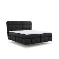 BOXBETT Grazia In Corbett - Schwarz, Holzwerkstoff/Textil (160/200cm) - Fun Möbel