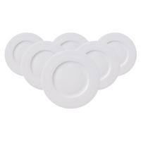 FRÜHSTÜCKSTELLER White Pearl weiß ø 22,7 cm 6er Set - Weiß, Keramik (22.7cm) - Villeroy & Boch
