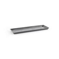 BLUMENTOPFUNTERSETZER rechteckig 53,5/15,5/3,3 cm Grau - Grau, Kunststoff (57.5/2.7cm) - Ecopots