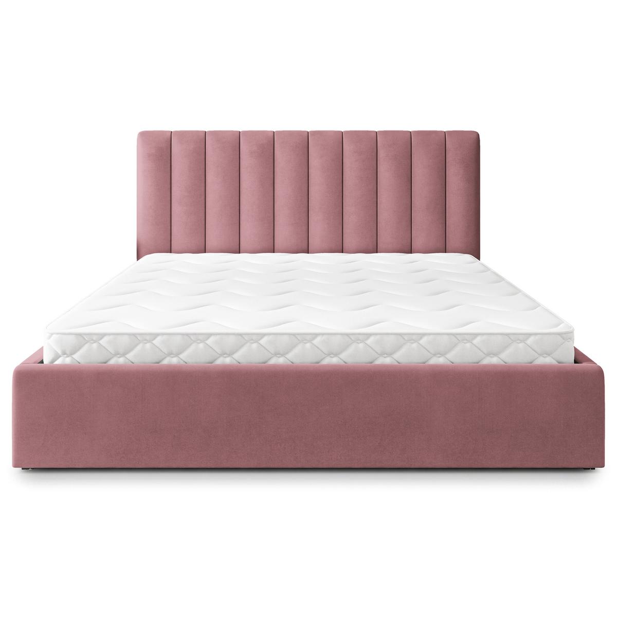 POLSTERBETT DEMERA MGV 140x200 cm mit Bettkästen - Rosa - Rosa, Holz (140/200cm) - MASSENO