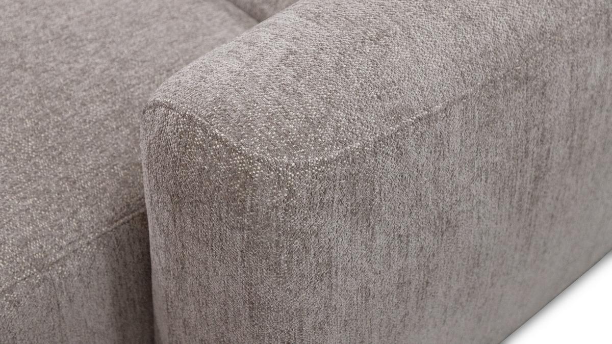 ECKSOFA NERO 4-Sitzer, dunkelbeige - Beige/Schwarz, Holz/Textil (272/81/159cm) - Wozimo