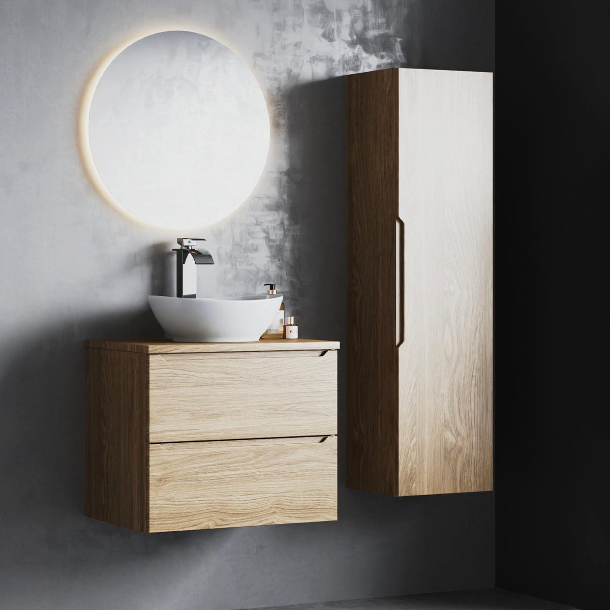 WASCHTISCH 60.6cm Viggo Holz - Braun, Holzwerkstoff (60.6/52.2/46.5cm) - Petits-meubles