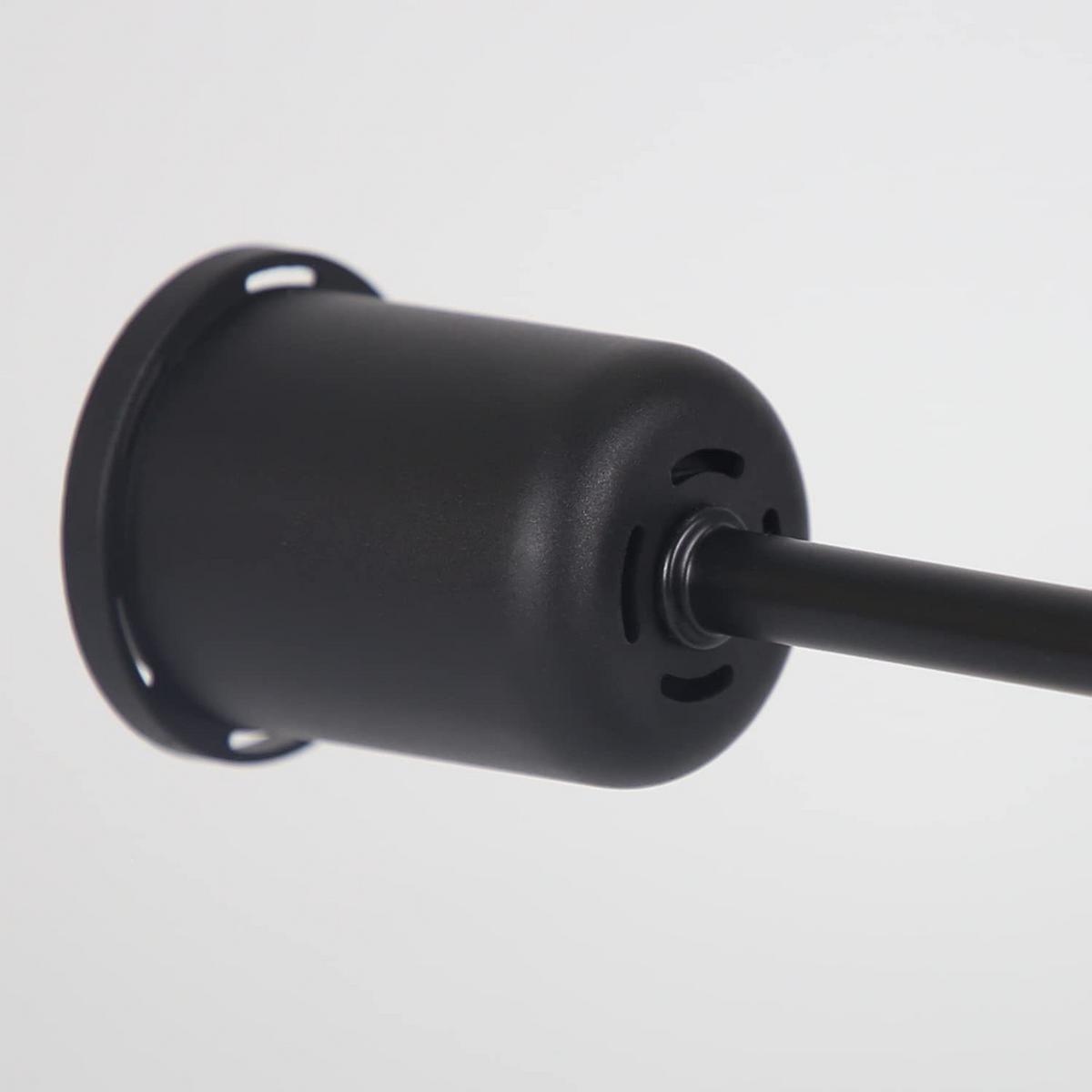 DECKENLEUCHTE Kaspar 4-flammig 48/46/15 cm - Schwarz, Metall (48/46/15cm) - Nettlife