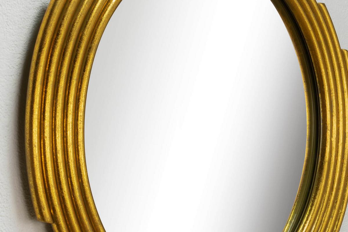 WANDSPIEGEL Gold 61/72 cm - Goldfarben, Metall (12.2/72/5cm) - KUNSTLOFT