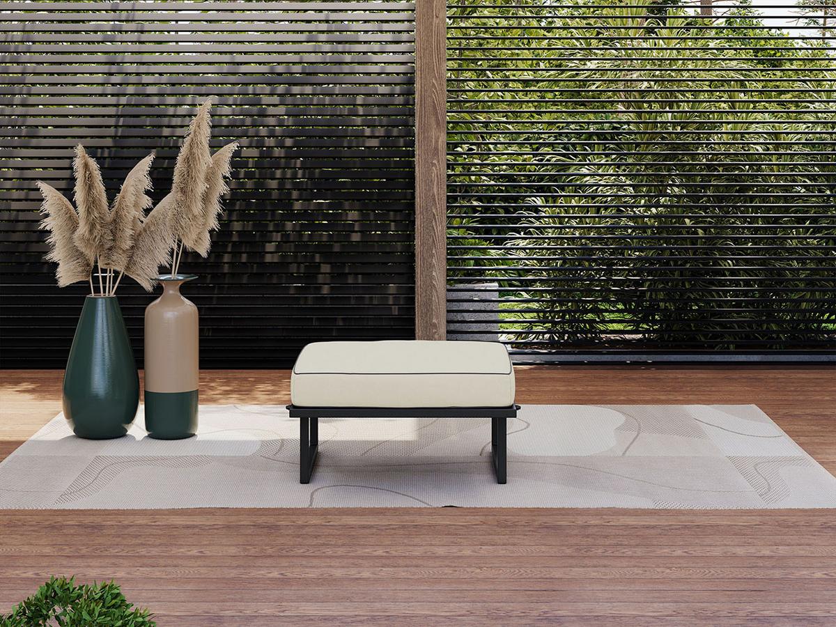 SITZHOCKER Elba - Beige - Beige, Textil (78/42/78cm) - MKS