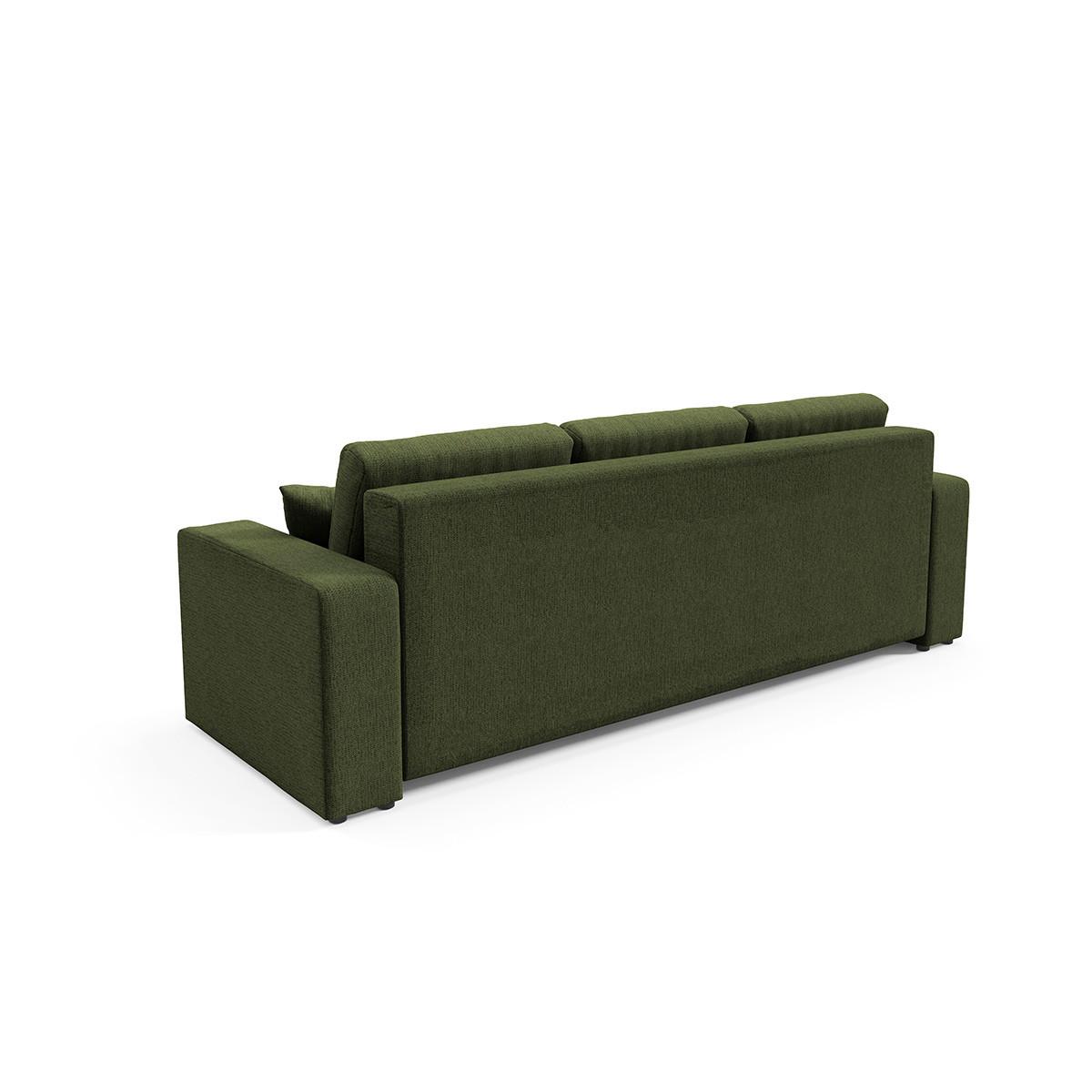 SOFA Vasco 3 Sitzplätze Grün - Grün, Holz (244/86/92cm) - Petits-meubles
