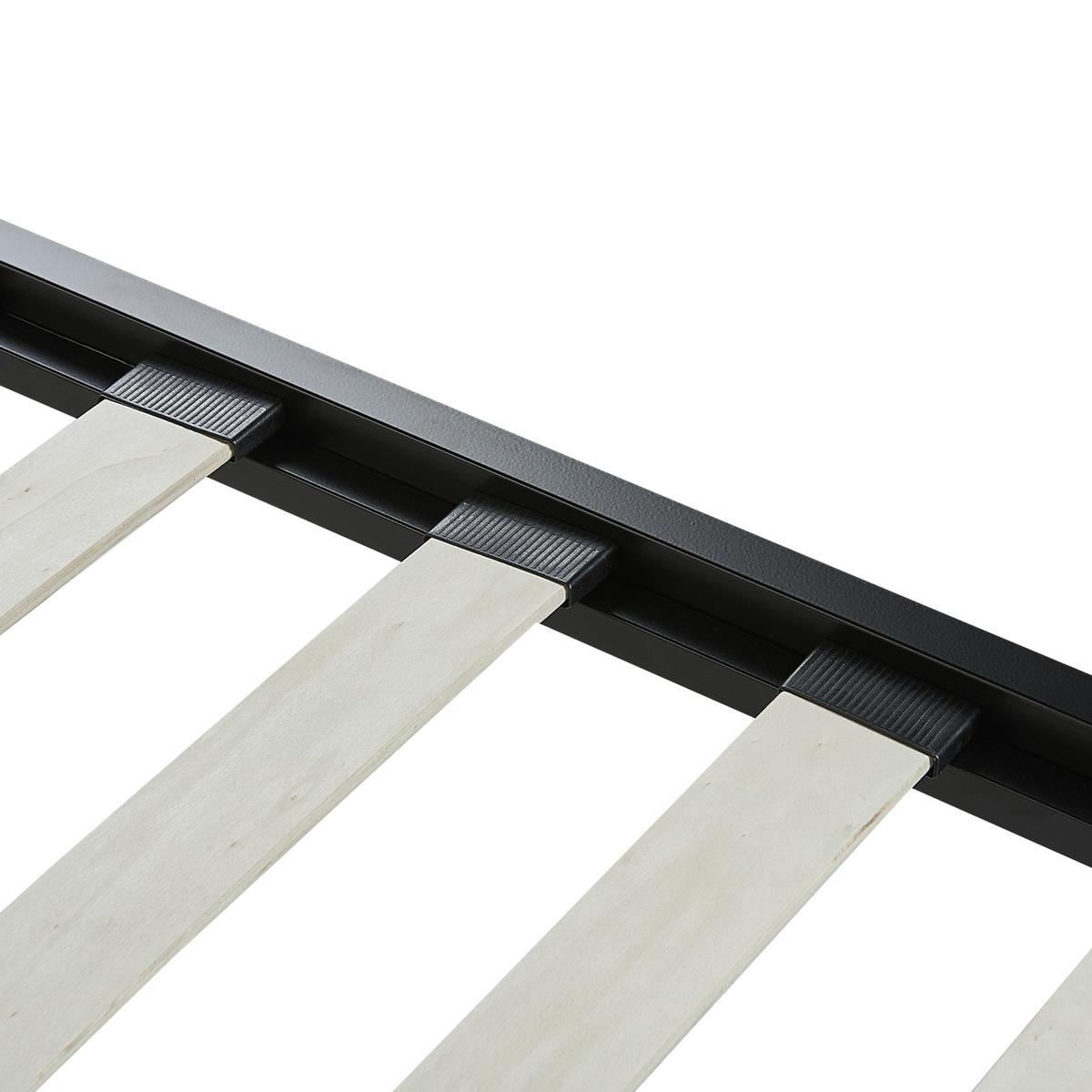 METALLBETT 180/200cm Schwarz Cusset - Schwarz, Metall (180/200cm) - Beliani