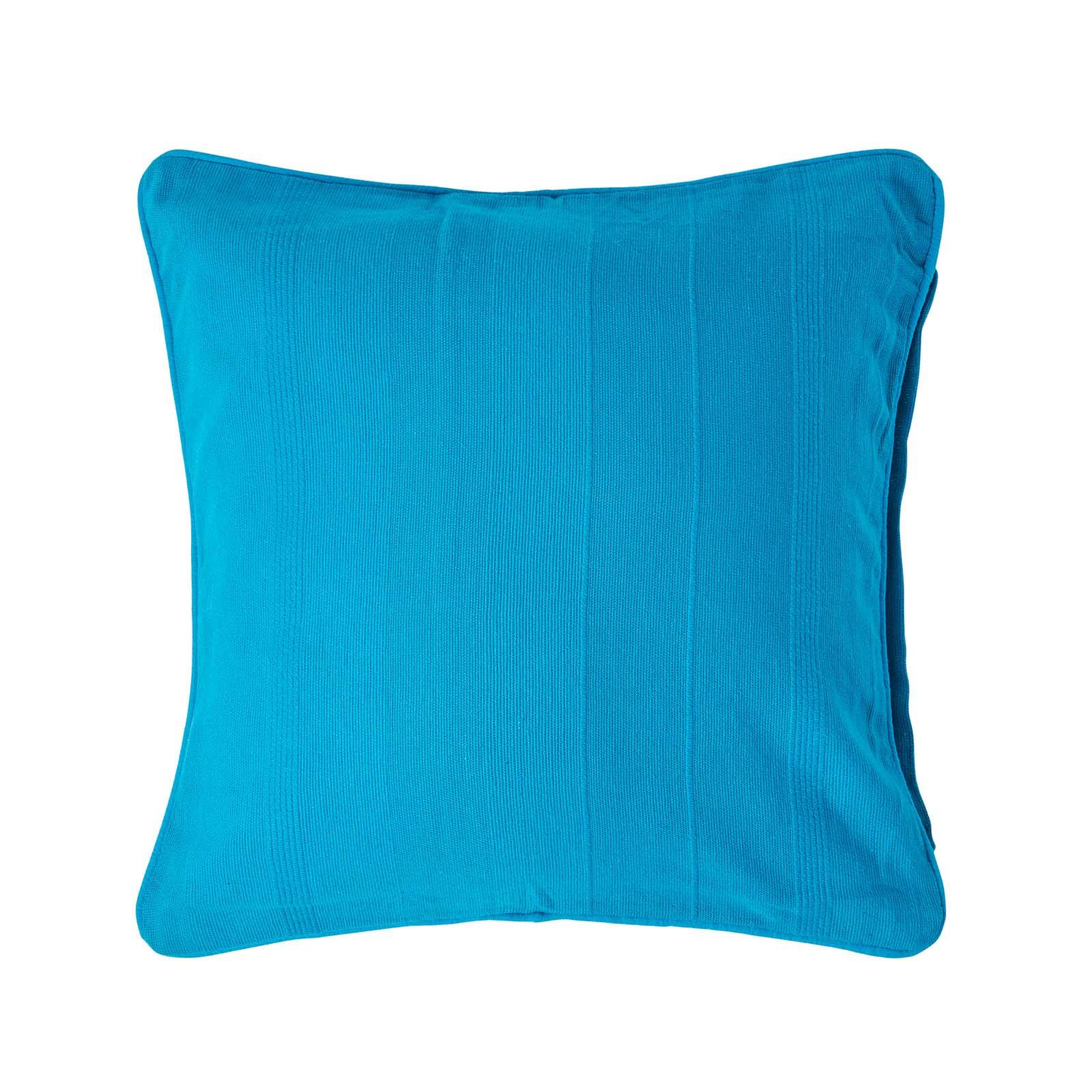 KISSENHÜLLE Rajput 45/45 cm, 100% Baumwolle - Petrol, Textil (45/45cm) - Homescapes