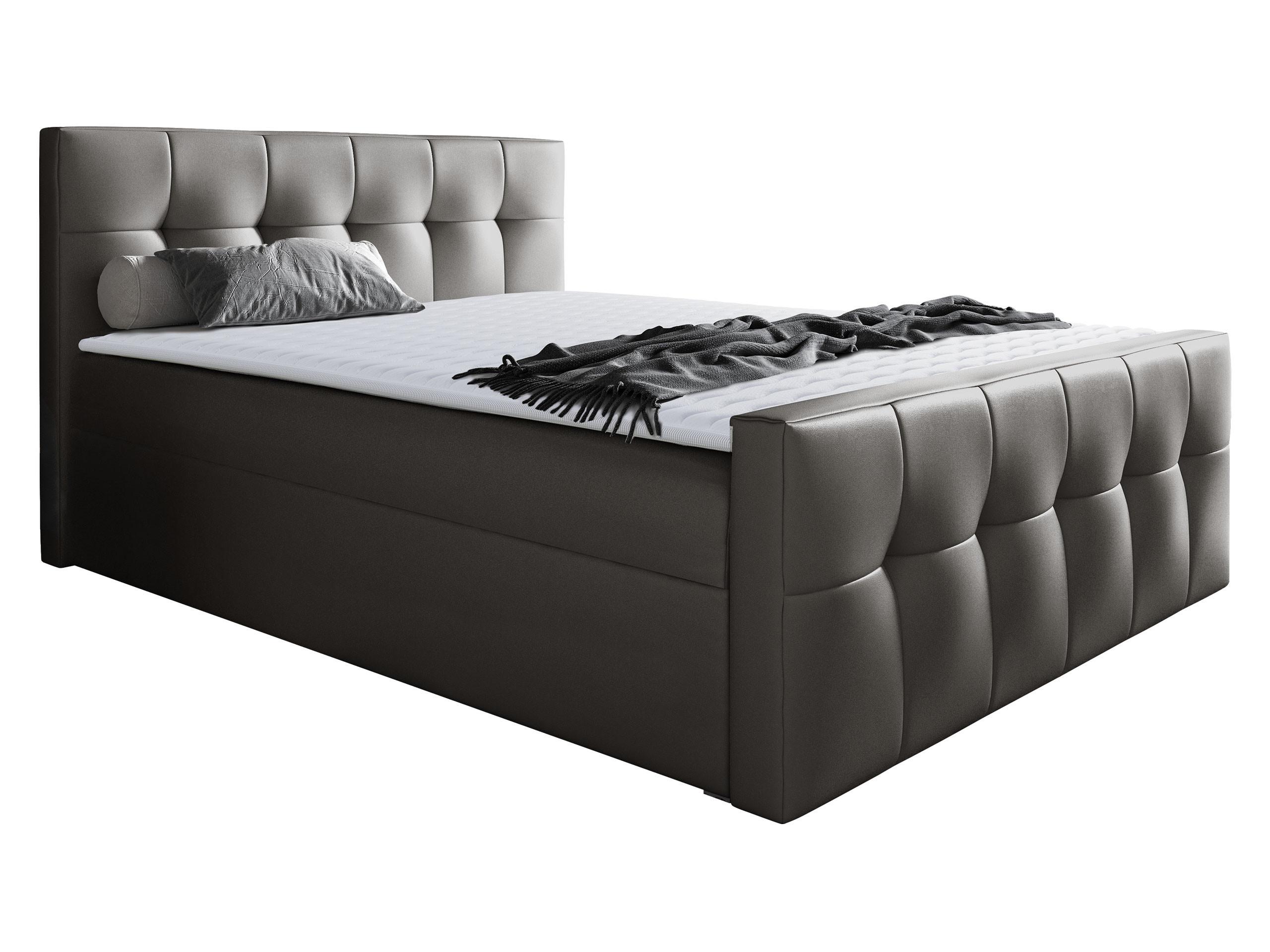 BOXBETT Malibu - H3 - Grau, Holz (160/200cm) - MIRJAN24
