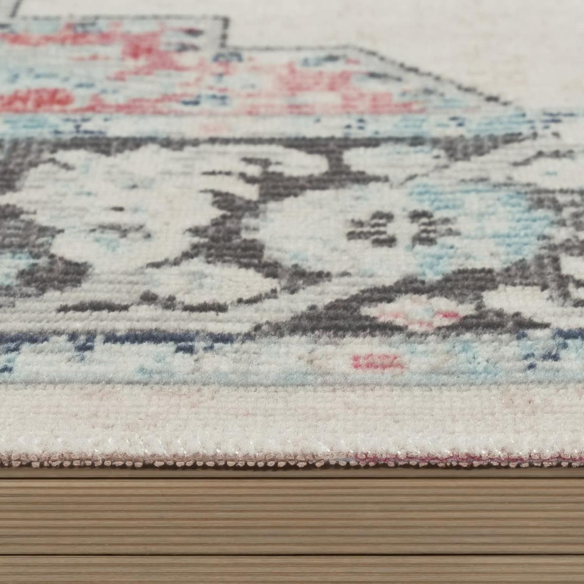 OUTDOORTEPPICH, orientalisch im Vintage-Stil, Florhöhe 2 mm, Creme, 60 x 100 cm - Beige, Textil (100/60cm) - KADIMA DESIGN