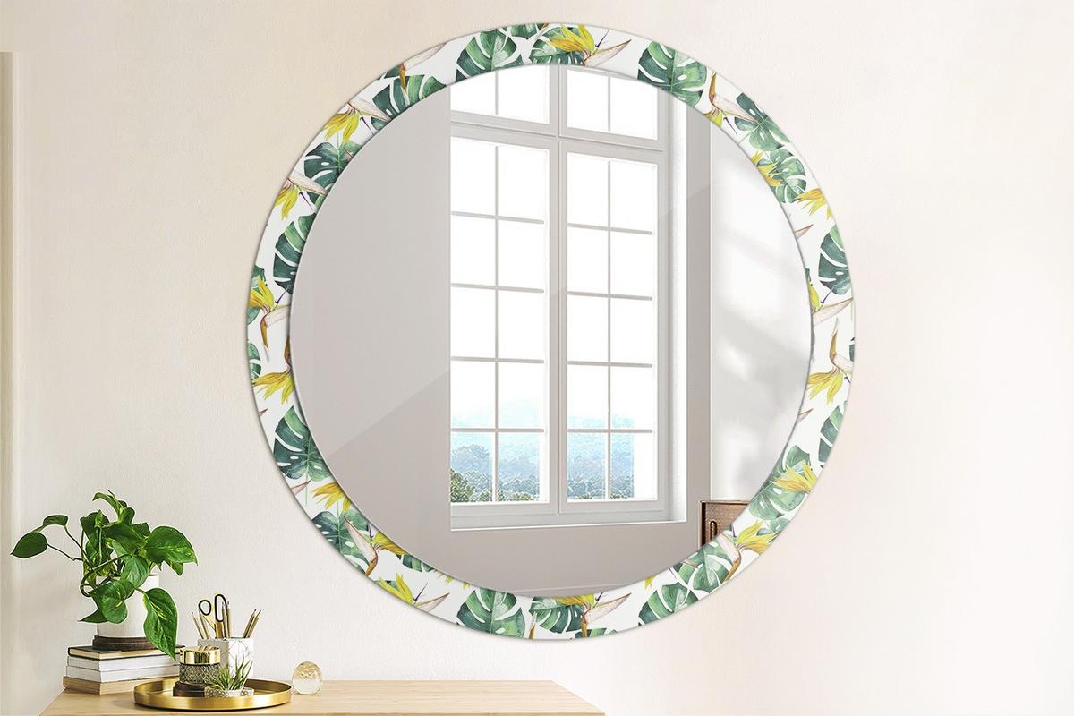 SPIEGEL Rund Ø 100 cm mit Aufdruck - Multicolor, Glas (100/100/0.4cm) - Wallfluent