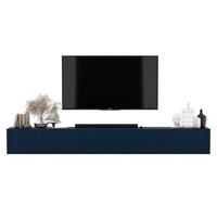TV-LOWBOARD 2-er Set Elpis Marineblau Matt Glamour 150 cm - Blau, Holzwerkstoff (300/37.5/36.5cm) - Meble Lindner