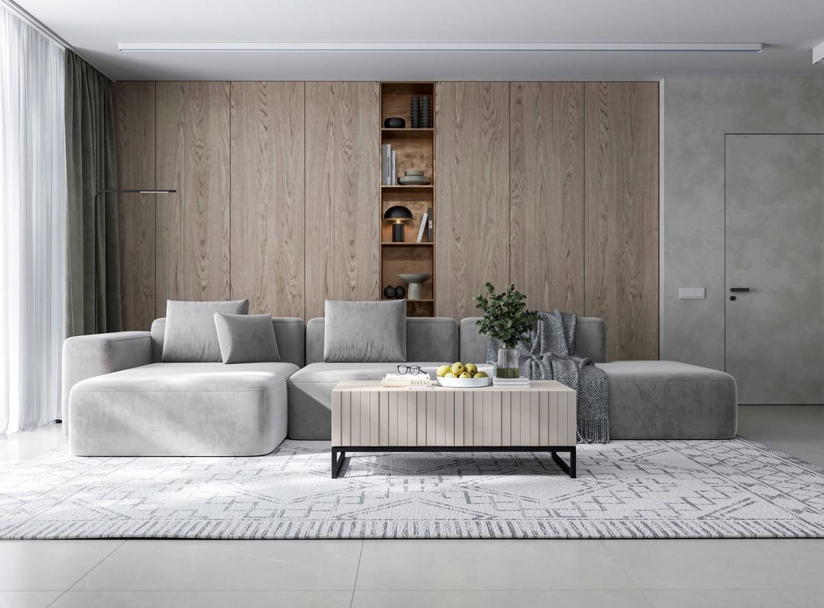 COUCHTISCH Elpis Kaschmir matt Glamour 110 cm - Kaschmir, Holzwerkstoff (54/110/39cm) - Meble Lindner