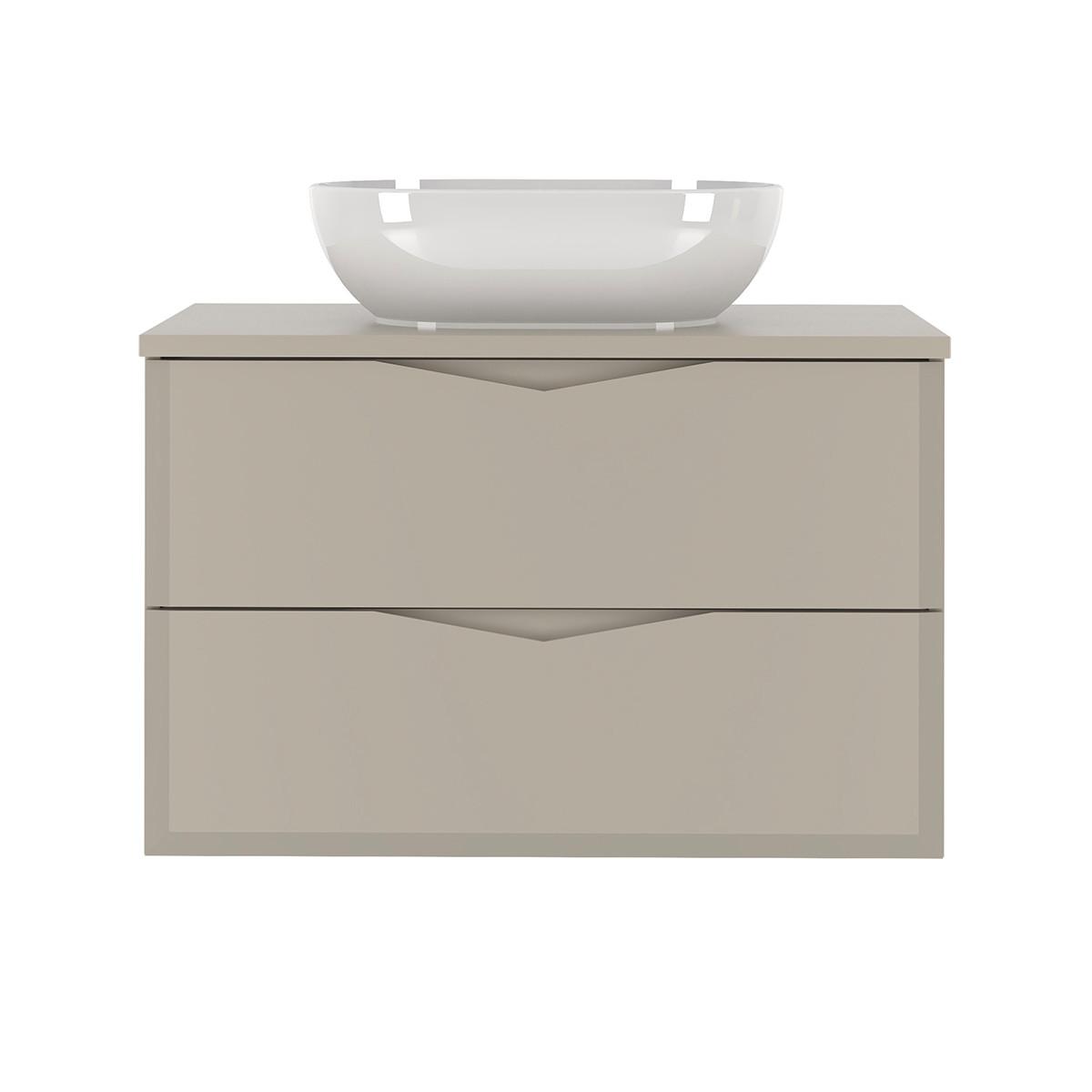 WASCHTISCH 80.6cm Ellie Kaschmir - Beige, Holzwerkstoff (80.6/52.2/46.5cm) - Petits-meubles