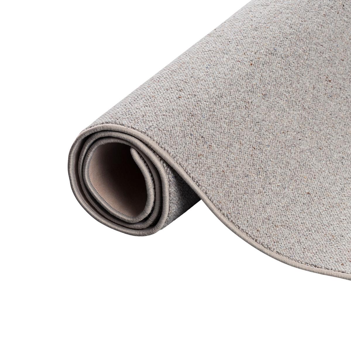 NATUR TEPPICH LÄUFER WOLLE BERBER - Grau, Textil (100/200cm) - Snapstyle