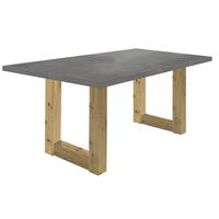 ESSZIMMERTISCH Eila 2 200 x 100 x 75 Esstisch Asteiche/Graphit - Grau, Holz (200/100/75cm) - 58aufmkessel
