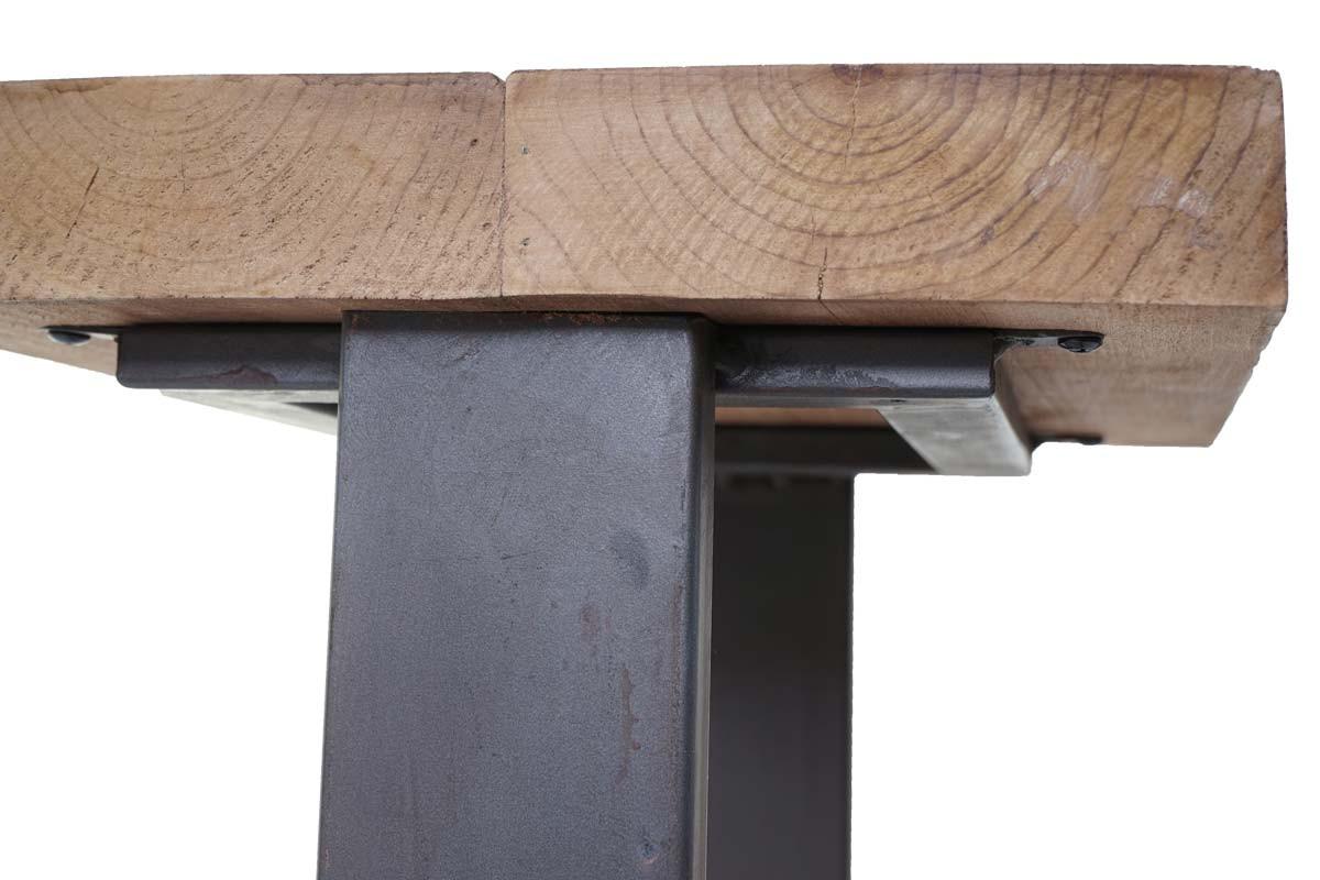 SITZHOCKER TANNE MASSIV Braun, Schwarz - Schwarz/Braun, Holz (36/48/32cm) - MCW