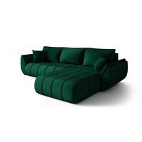ECKSOFA Misato In Monolith - Grün, Holzwerkstoff/Textil (280/175cm) - Fun Möbel