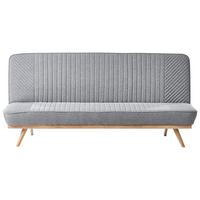 SCHLAFSOFA 191/108 cm Dunkelgrau Kalfafel - Dunkelgrau/Braun, Textil (191/84/73cm) - Beliani
