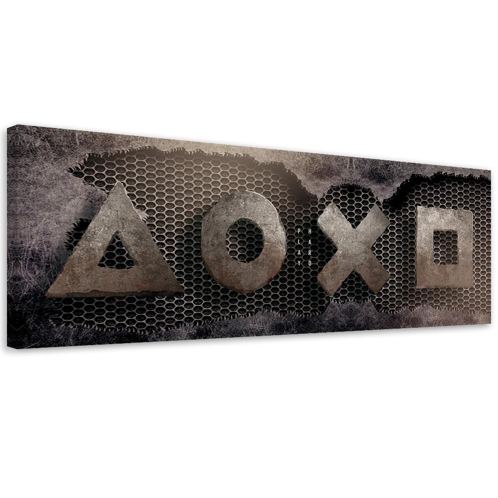WANDBILD spielkonsole für gamers - Multicolor, Textil (90/30cm) - Feeby
