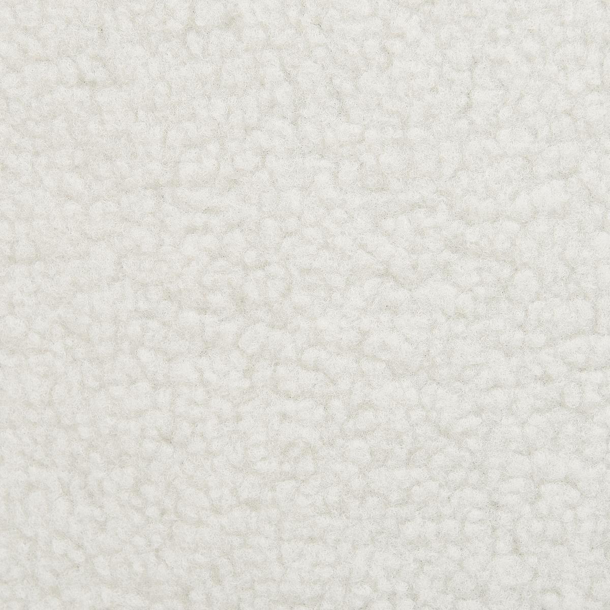 SESSEL Bouclé Weiß Vaasa - Hellbraun/Weiß, Textil (61/85/60cm) - Beliani