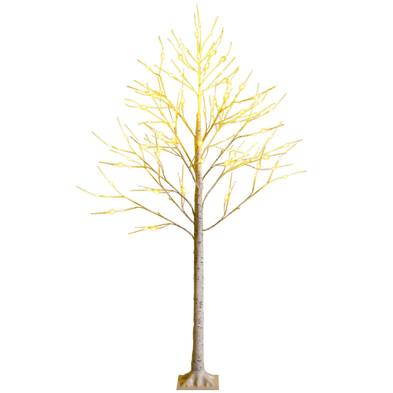WEIHNACHTSBAUM Künstlicher Weiß - Weiß, Kunststoff (150cm) - COSTWAY