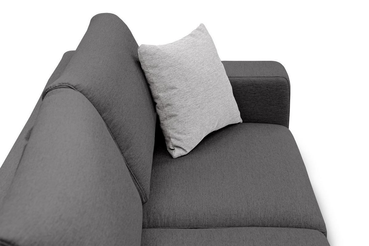 ECKSOFA OTTO 4-Sitzer, dunkelgrau - Dunkelgrau, Holzwerkstoff/Textil (159/279cm) - Wozimo