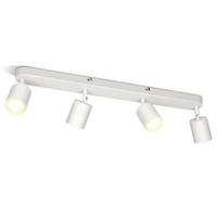 DECKENSTRAHLER Freiheit 4-flammig 58/7/14 cm - Weiß, Metall (58/7/14cm) - Nettlife