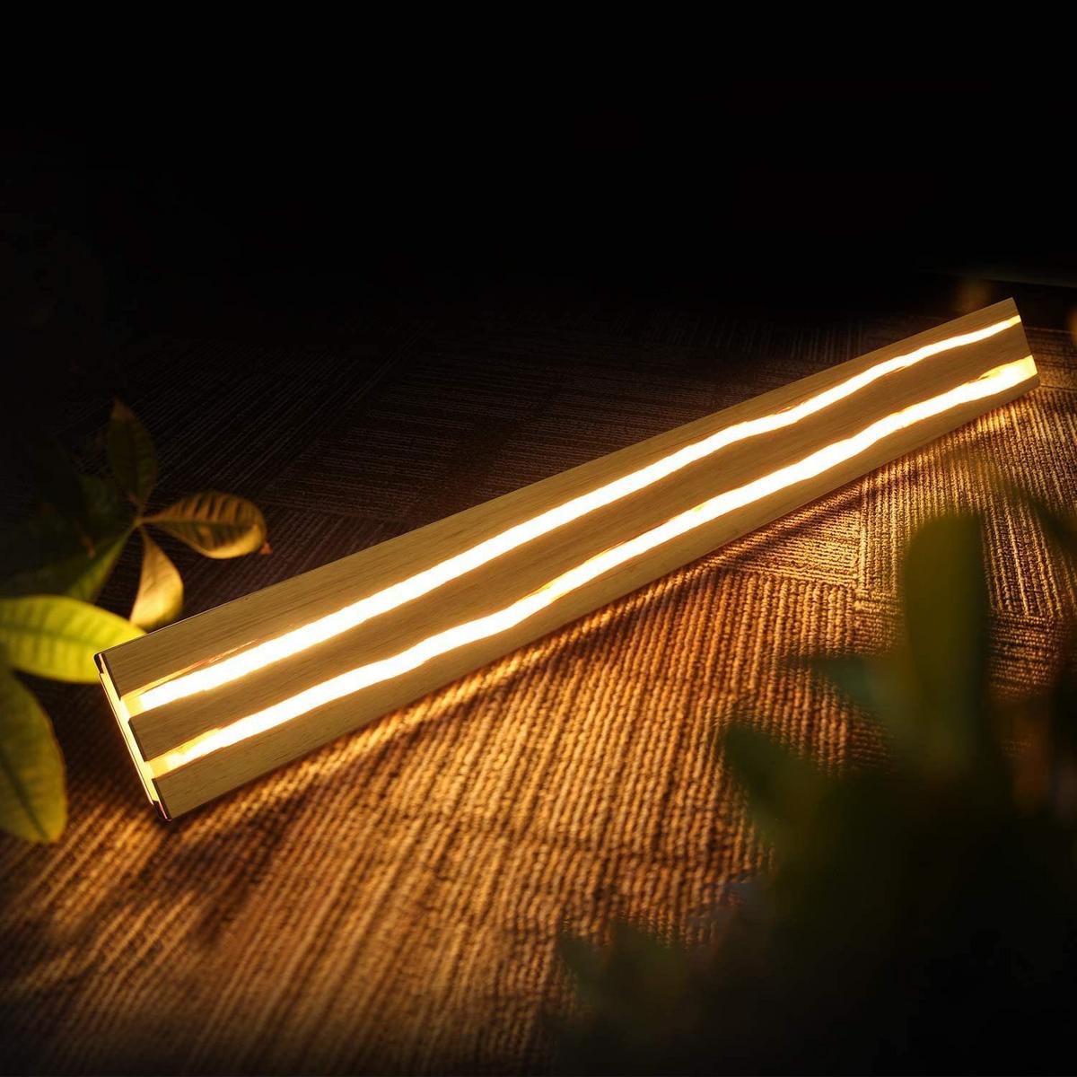 LED-WANDLEUCHTE Glimmerlite 100/10/7 cm - Braun, Holz (10/7/100cm) - ZMH