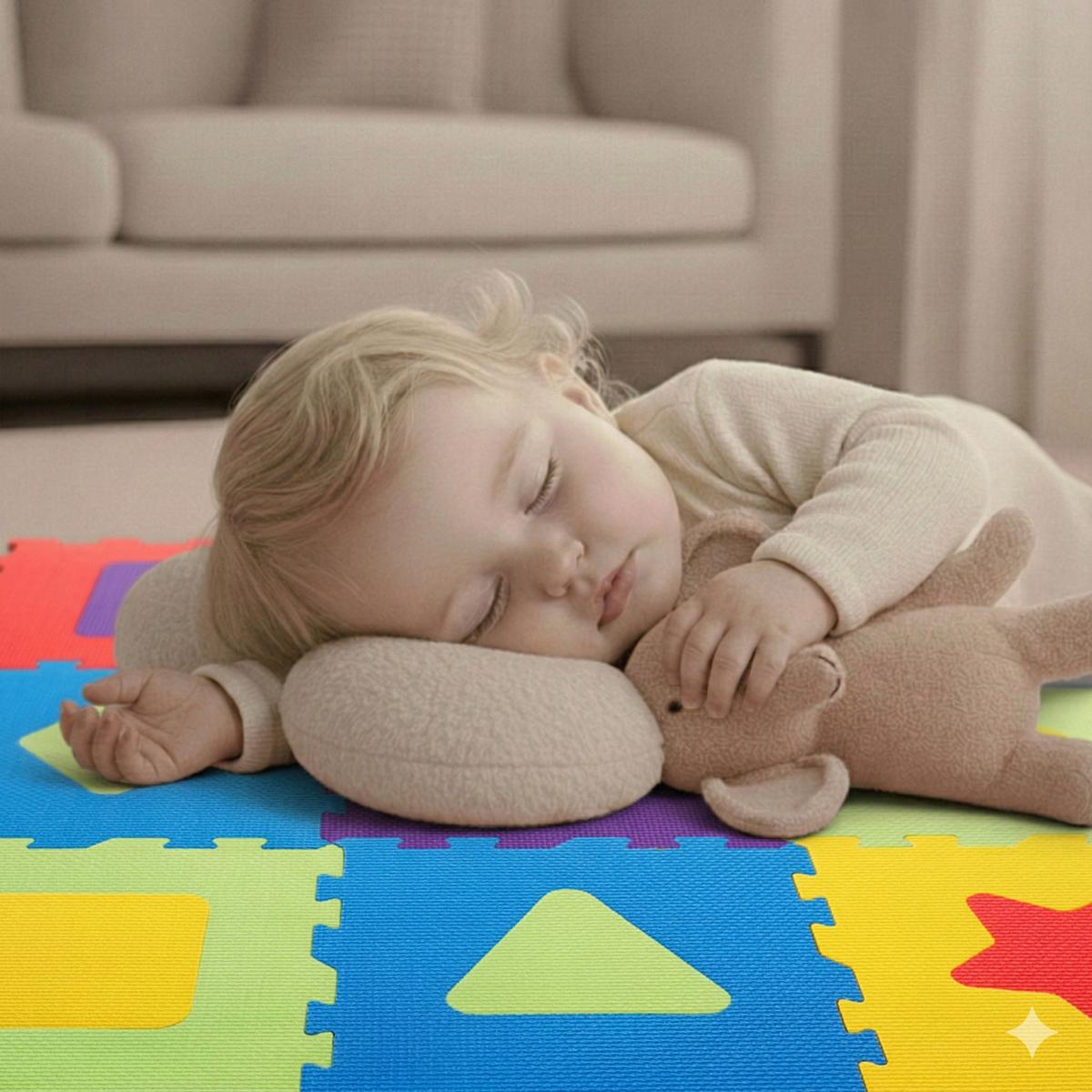 SPIELMATTE ab Null 90 cm Baby Puzzlematte Formen - Multicolor, Kunststoff (30/30cm) - Littletom