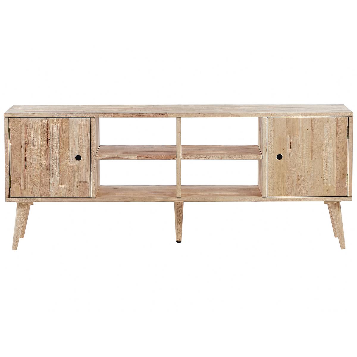 TV-MÖBEL Hellbraun CHANDLER 30/145/59 cm - Hellbraun, Holz (145/59/30cm) - Beliani