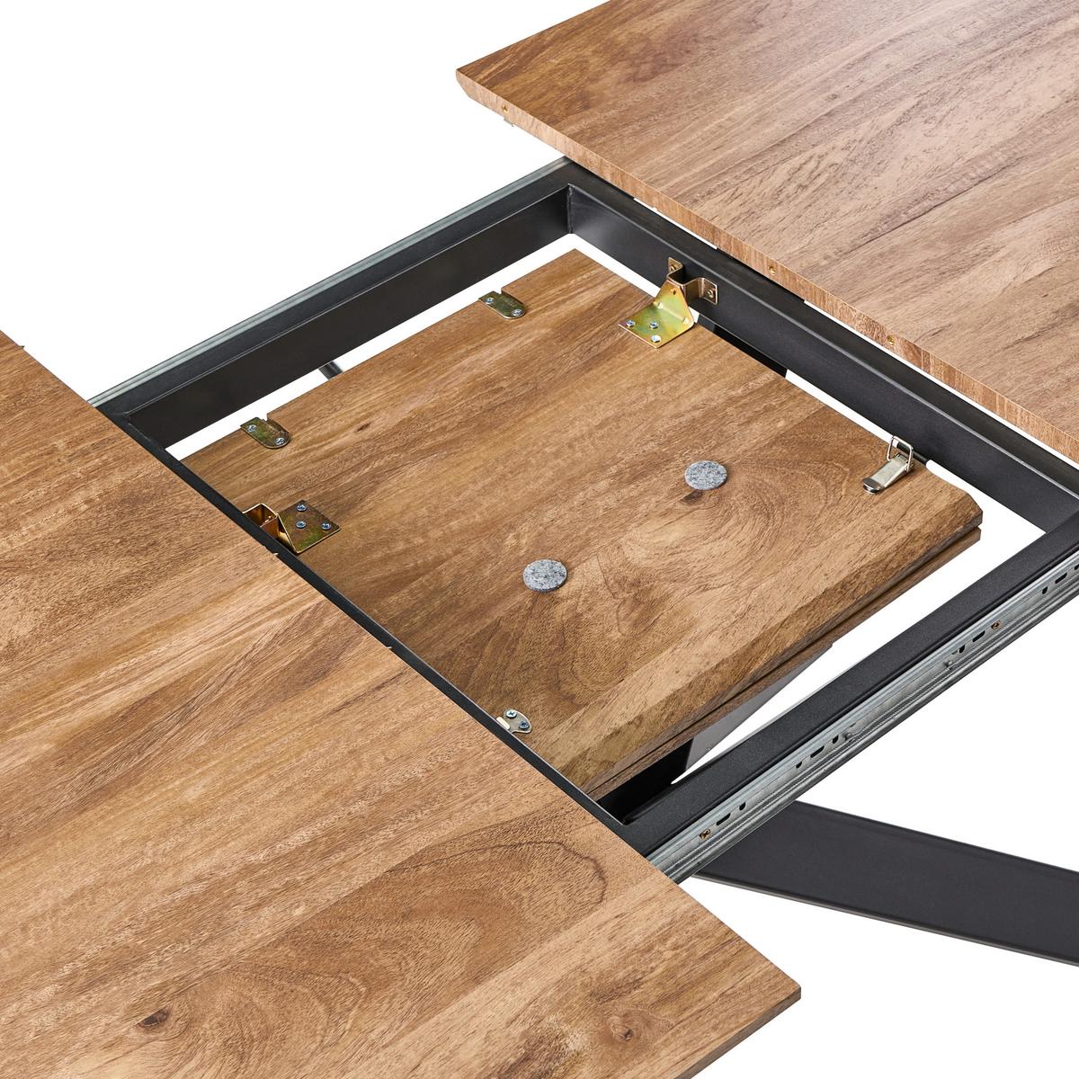 ESSTISCH ausziehbar Braun 140-180/90 cm Gairdner - Braun, Holzwerkstoff (140/90/75cm) - Beliani
