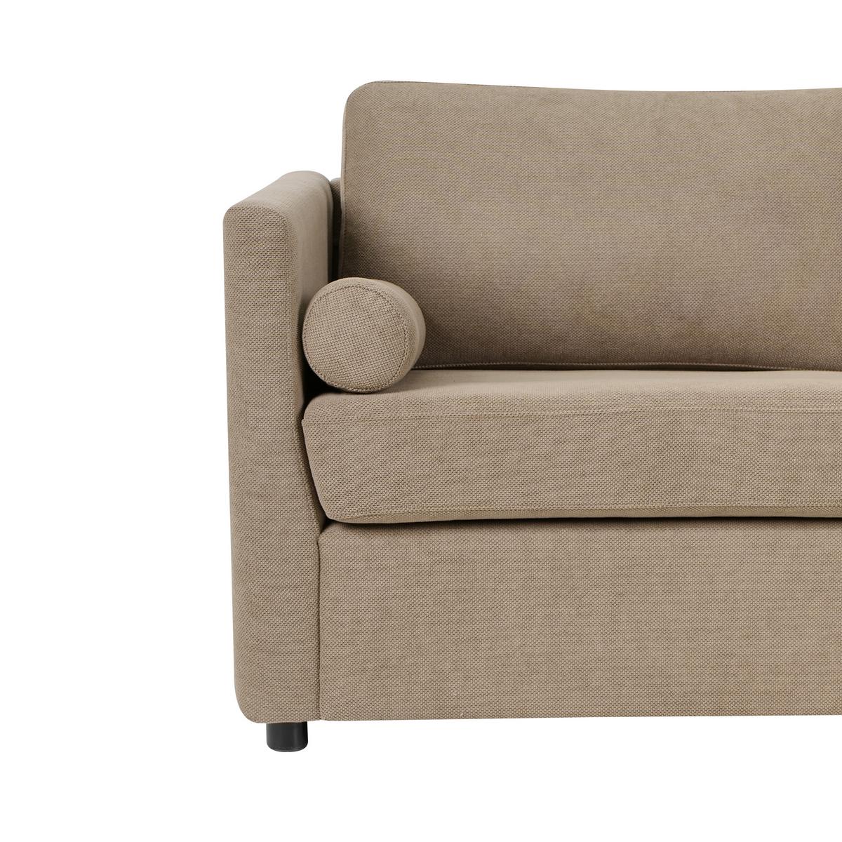 SCHLAFSOFA Stoff Braun Inkoo - Braun, Textil (177/81/90cm) - Beliani