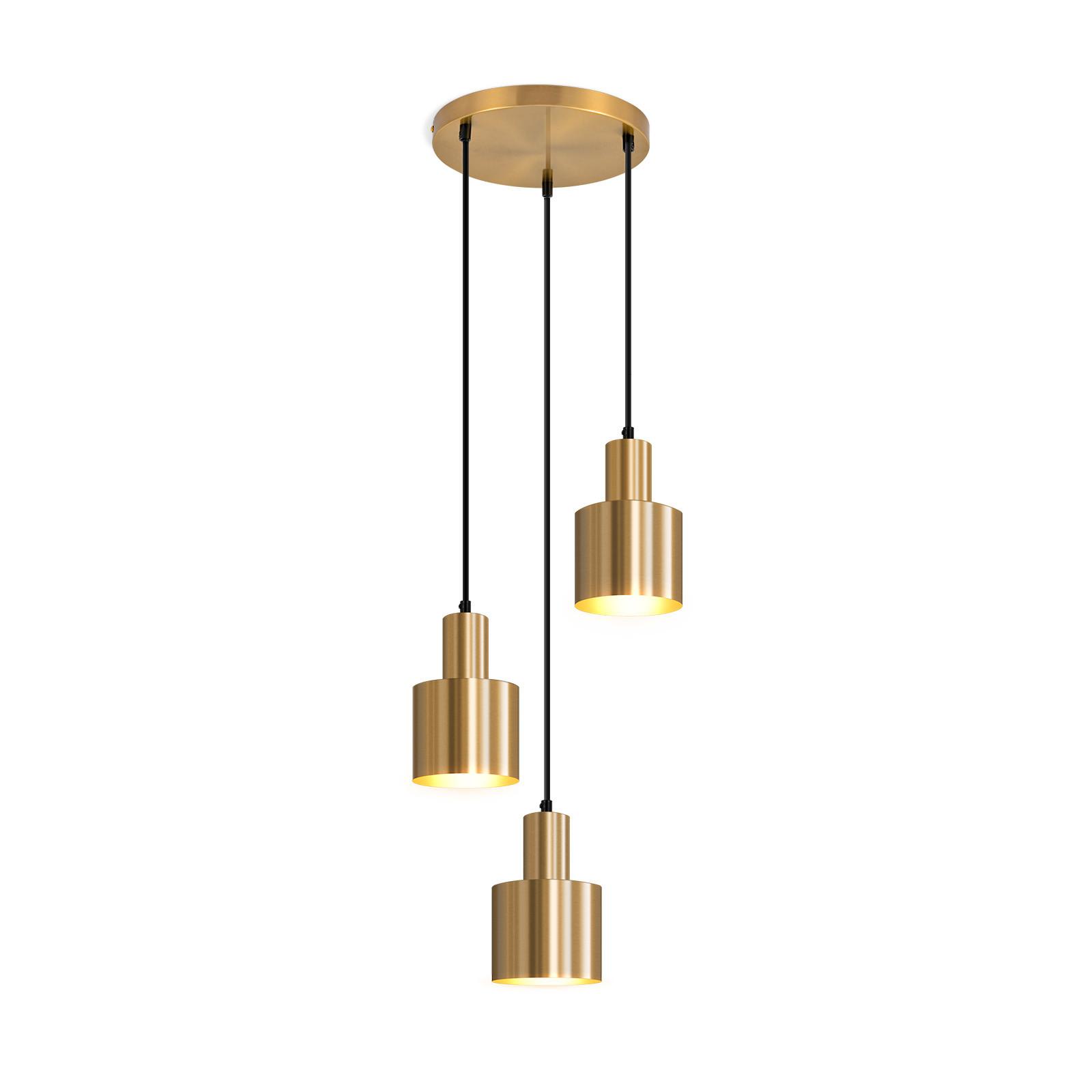 HÄNGELEUCHTE Jettq 12/25/143 cm - Akaziefarben, Metall (12/25/143cm) - ZMH