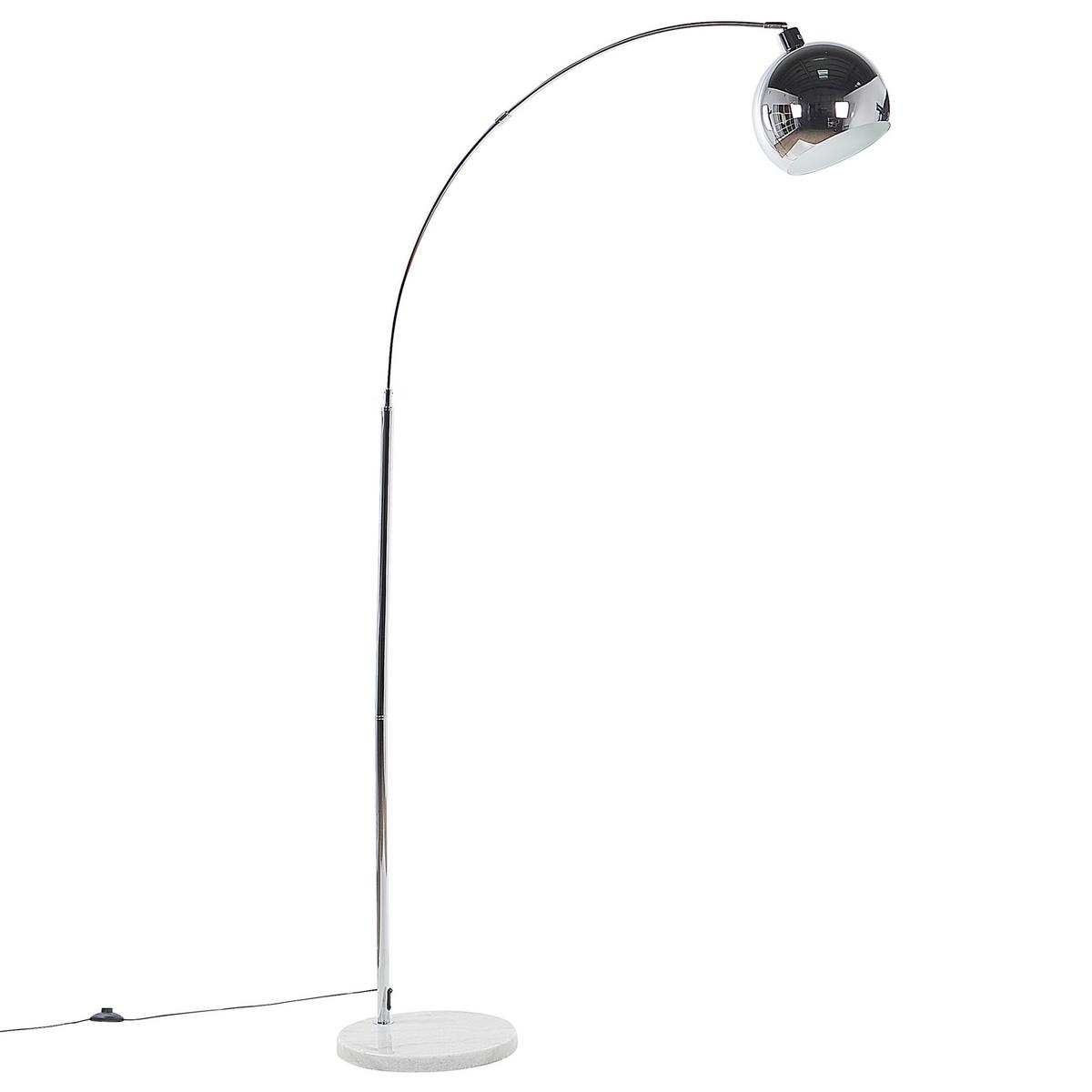 STEHLAMPE Paroo 96/35/210 cm - Silberfarben, Metall (96/35/210cm) - Beliani