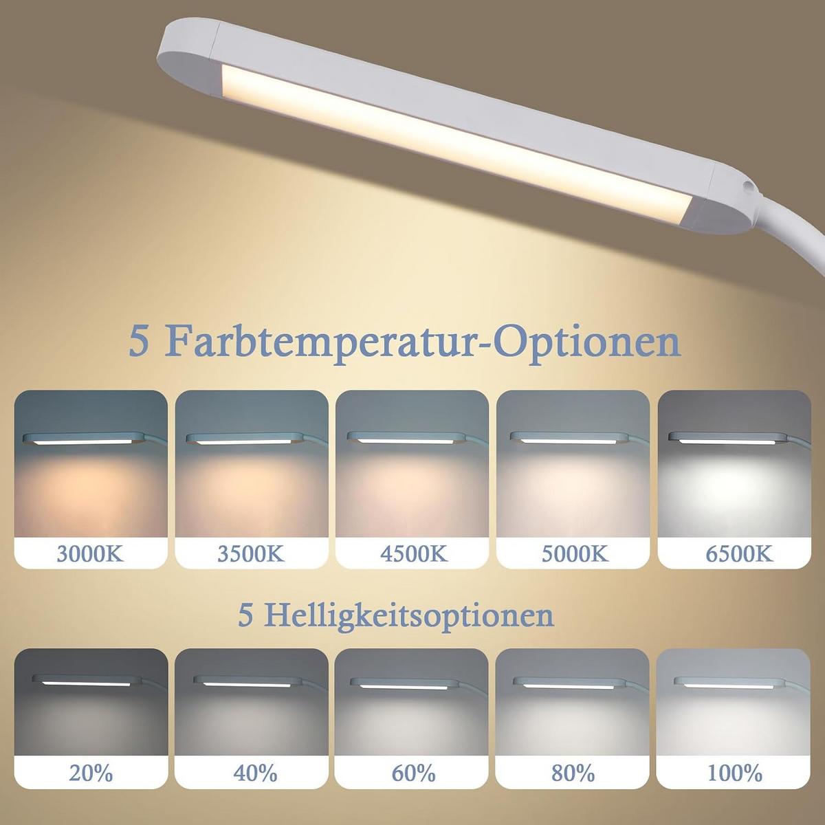 TISCHLAMPE Lorflar 51.5/56.5/51.5 cm - Weiß, Metall (51.5/51.5/56.5cm) - ZMH