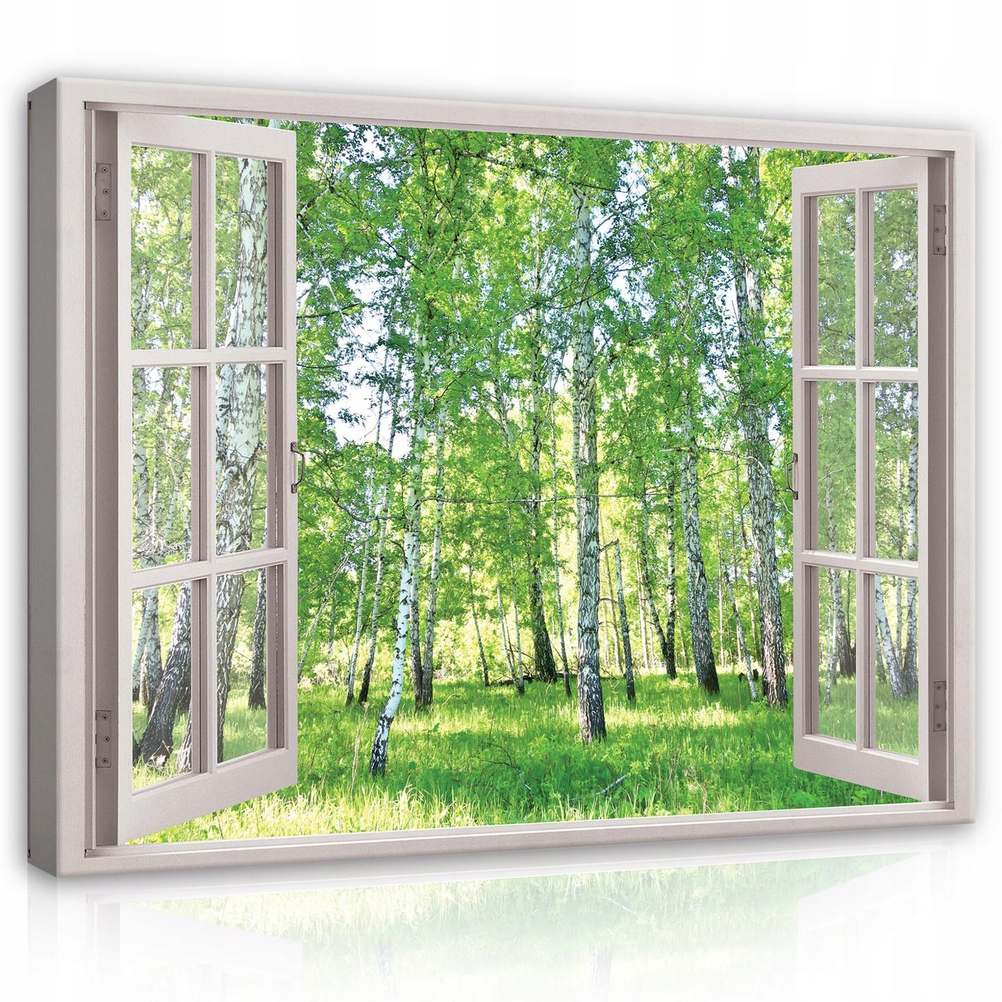 BILDER auf Leinwand Wald Natur Modern 80x60 - Multicolor, Holzwerkstoff (80/60cm) - Wallarena