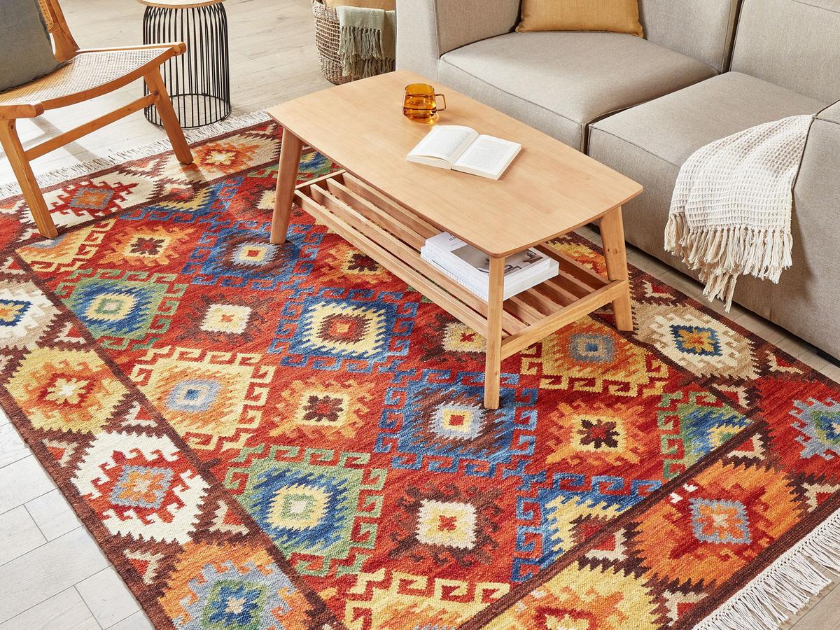 KELIM-TEPPICH Zovuni 230/160 cm - Multicolor, Textil (160/230cm) - Beliani