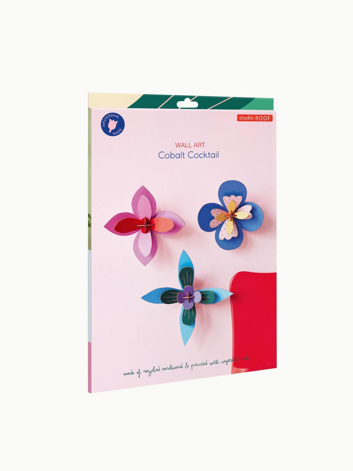 WANDDEKO Leucht Papierblume 4/19.5 cm - Multicolor, Wellpappe (4/19.5/19cm) - Studio Roof