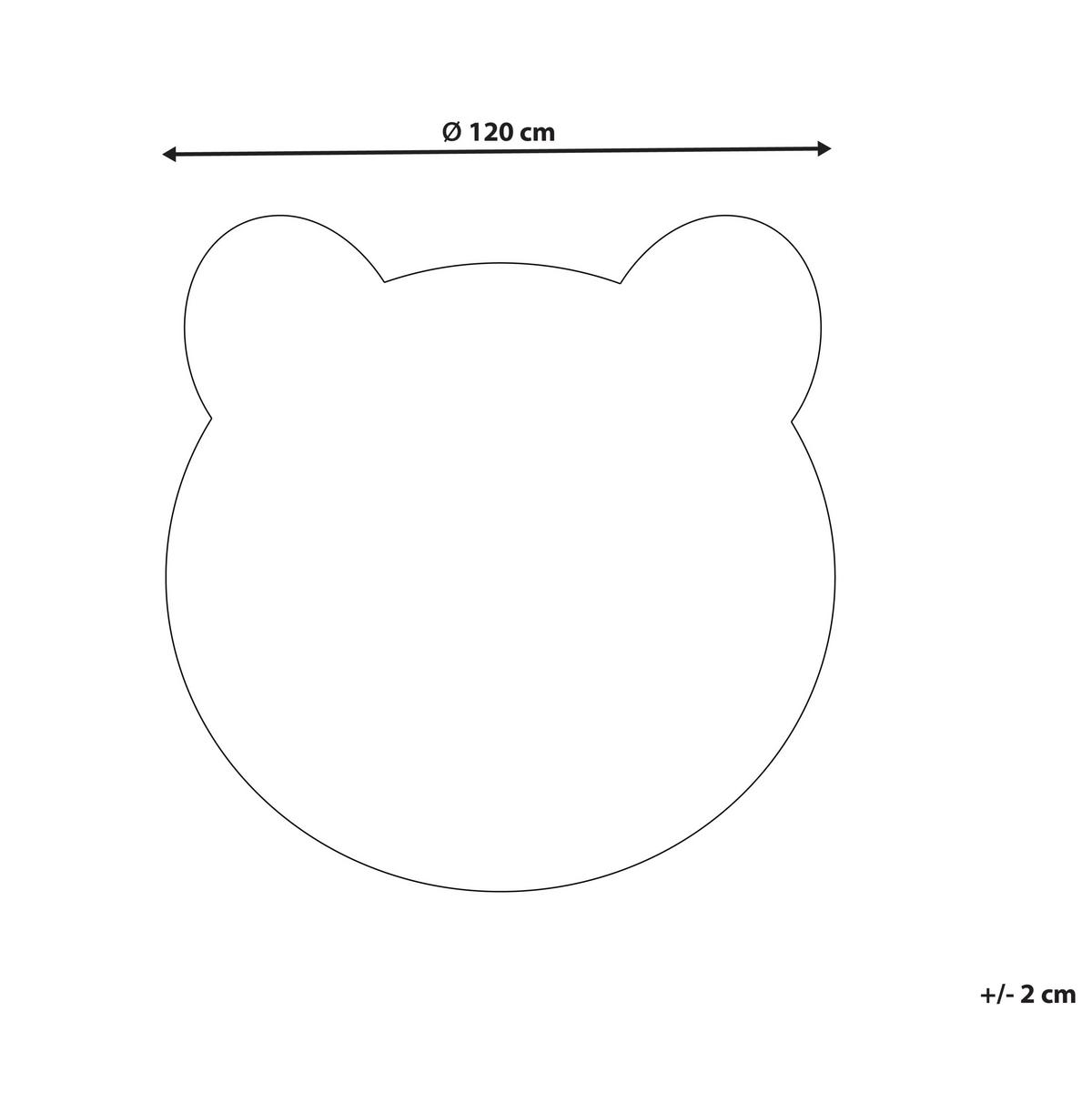 KINDERTEPPICH Colargol 120/120 cm - Braun, Kunststoff (120/120cm) - Beliani