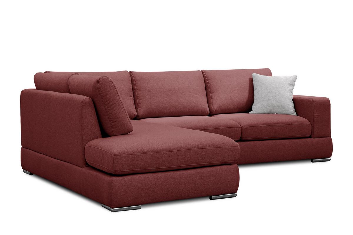 ECKSOFA OTTO 5-Sitzer, bordeaux - Bordeaux, Holzwerkstoff/Textil (219/279cm) - Wozimo
