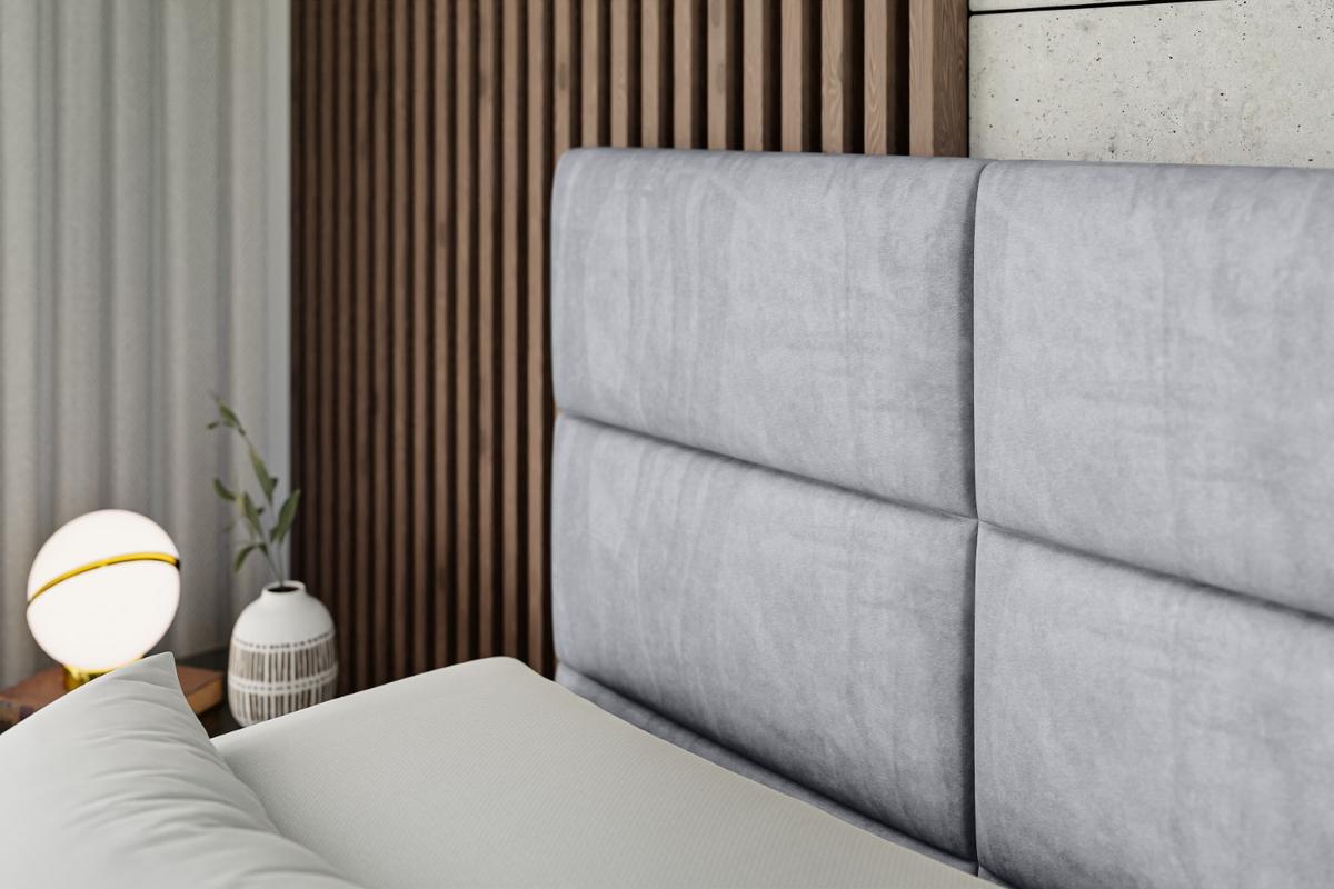 BOXSPRINGBETT elektrisch verstellbar mit 2 Matratzen H4/Taschenfederung PROT EL 140 x 200 Grau - Grau, Holzwerkstoff (147/200cm) - ALTDECOR