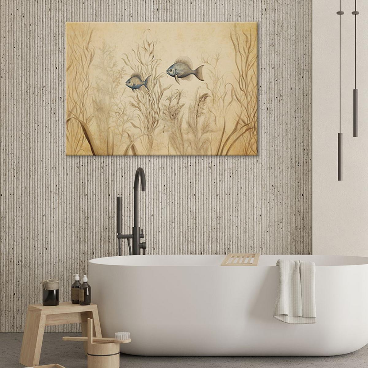 KUNSTDRUCK Beige 120/80 cm - Beige, Textil (120/80cm) - KUNSTLOFT
