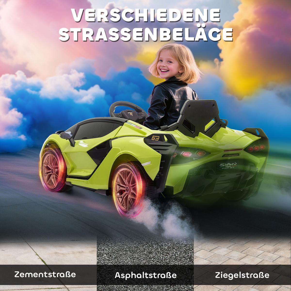KINDERFAHRZEUG SUV-Auto-Spielzeug mit Fernbedienung Musik Grün - Grün, Metall (108/62/40cm) - HOMCOM