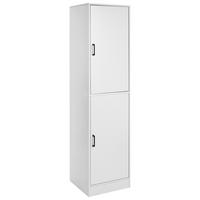 SCHUHSCHRANK Weiß Canberra - Weiß, Holzwerkstoff (43/170/40cm) - Beliani