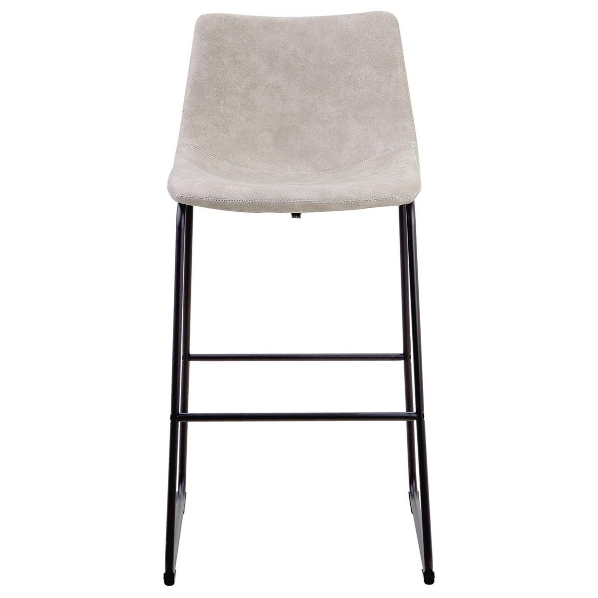 BARSTUHL 2er-Set Polsterbezug Beige Franks - Beige, Textil/Metall (46/99/46cm) - Beliani
