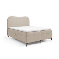 BOXBETT Blair Premium - Beige, Holzwerkstoff/Textil (160/200cm) - Fun Möbel