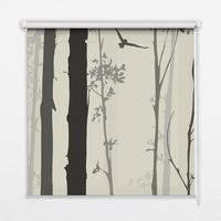 INNENROLLO - Fensterrollo - Rollo - 60x40 cm - Bäume - Grau, Kunststoff (60/140/0.5cm) - TULUP
