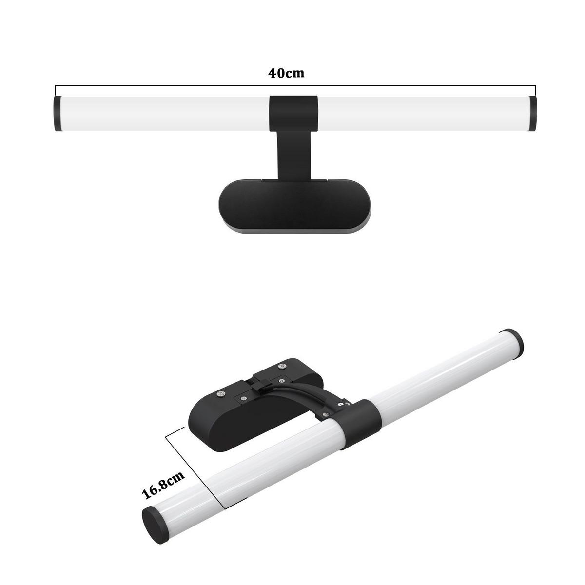 SPIEGELLEUCHTE HALLE 40/4/16.8 CM - Schwarz, Metall (40/4/16.8cm) - Nettlife